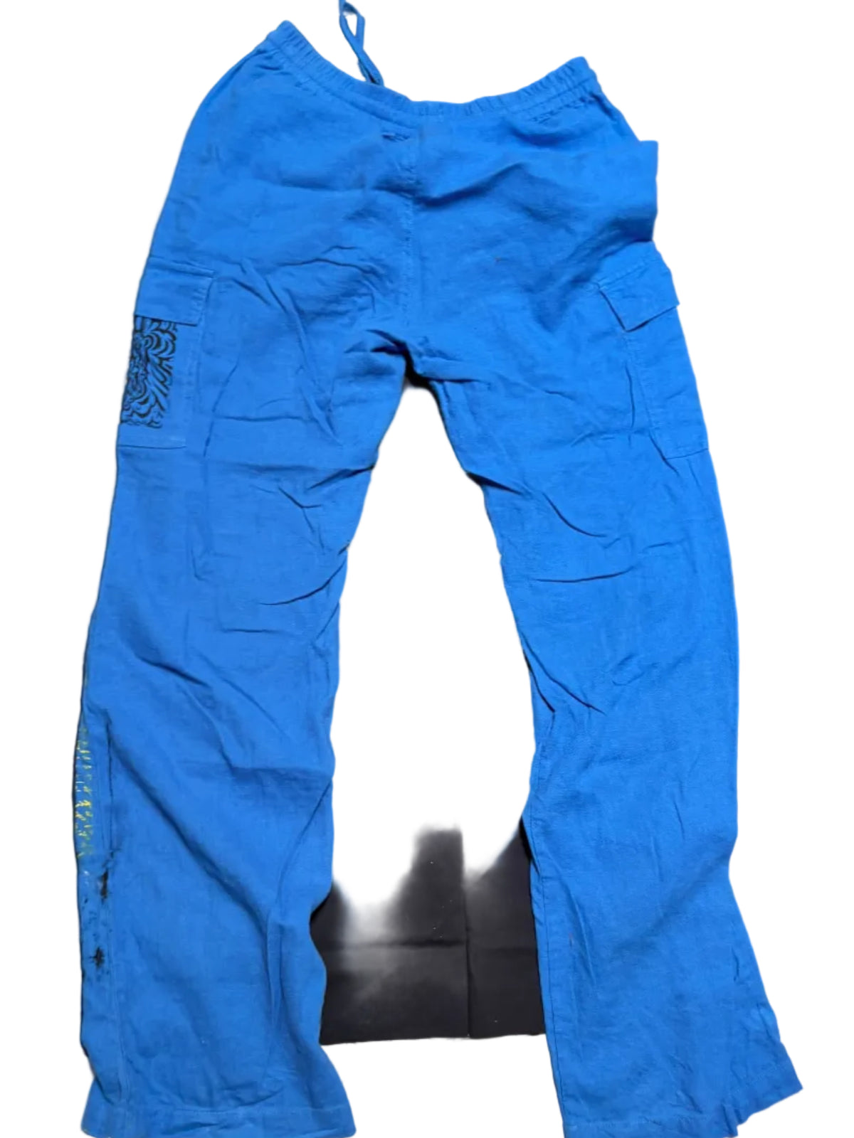 Medium Blue Printed Pantss
