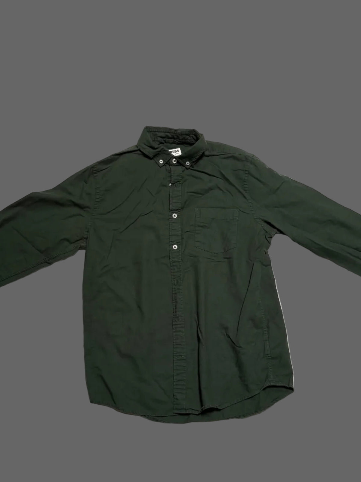 Medium Express Green Transformer Button Down