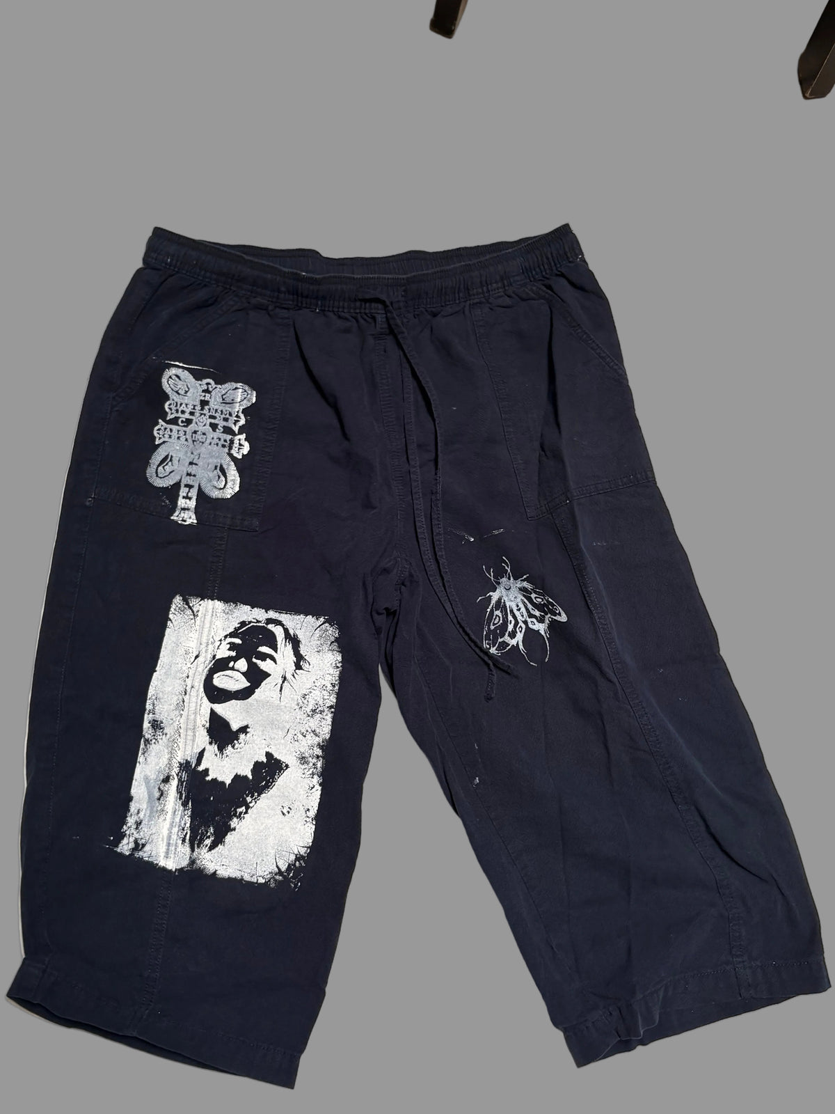 Printed Blue Pantss